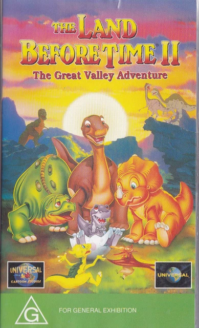 THE LAND BEFORE TIME - The Great Valley Adventure II VIDEO VHS Pal - The Land Before Time Ii The Great Valley Adventure Vhs