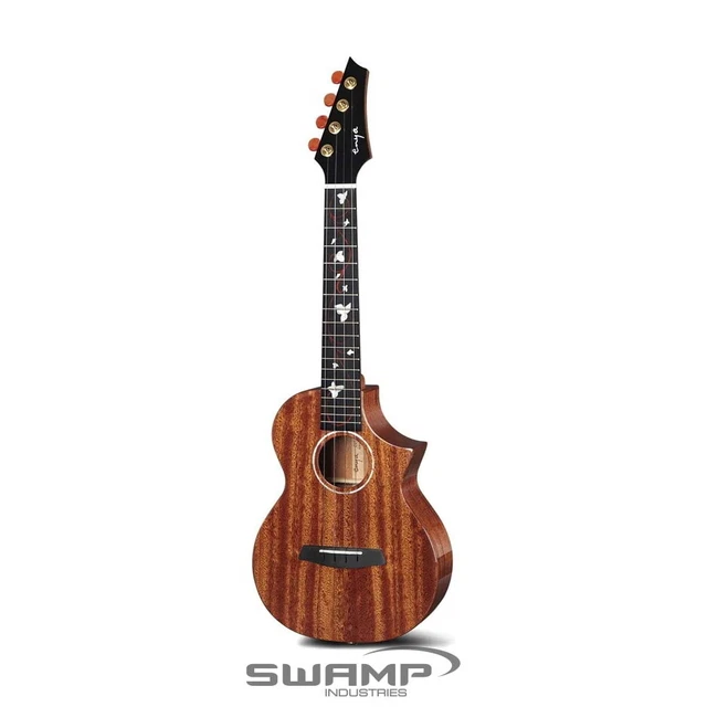 Enya M6 Solid Mahogany Ukulele with Premium Gig Bag - Natural - Tenor