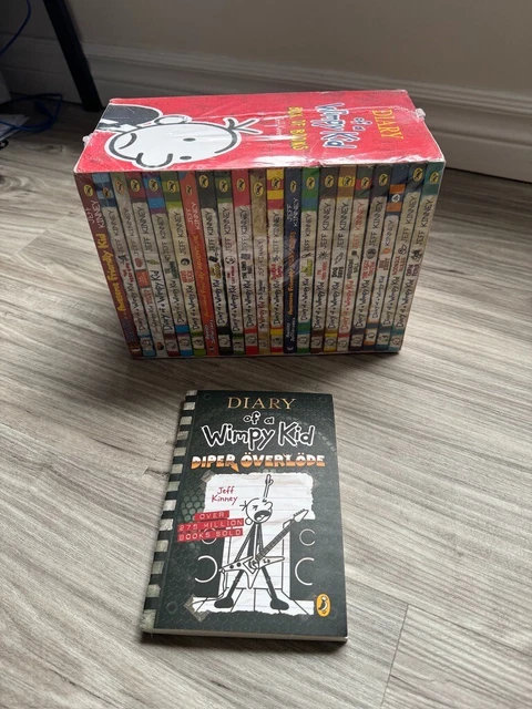 LOT OF 22 Diary of a Wimpy Kid Hardcover By Jeff Kinney Volumes 1-17 ...