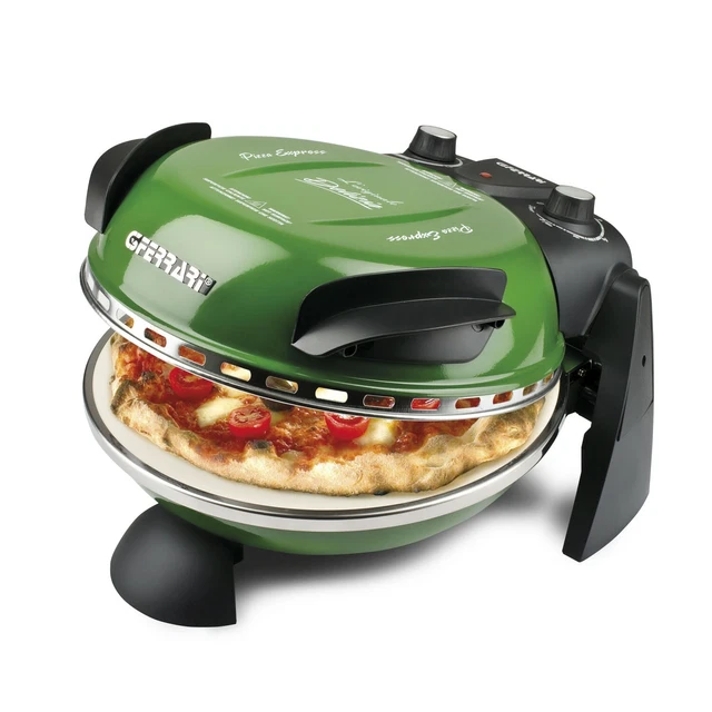 G3-Ferrari Pizzamaker Pizzaofen Express 230V 400°C 1200W Jäger-Grün NEU