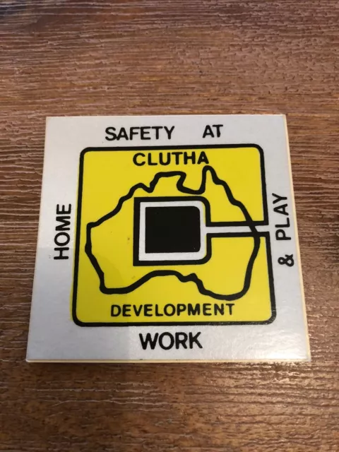 Clutha Development Safety At Work, Home & Play MINING STICKER