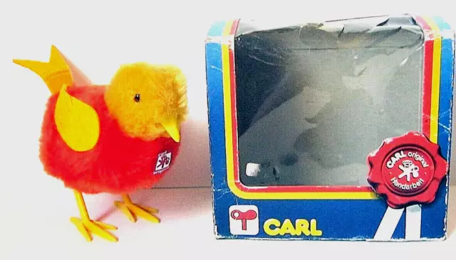 Automate Carl - Rare Oiseau Picorant Rouge Et Jaune+Boite - Made In West Germany