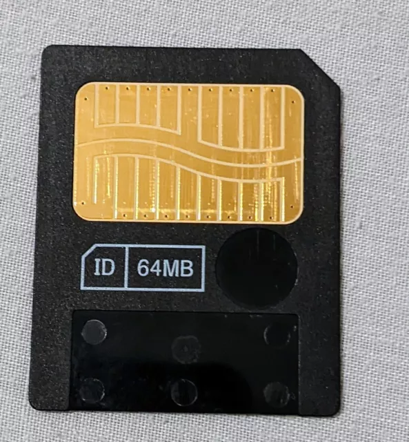 Tarjeta de memoria de medios inteligentes 64 MB para cámaras digitales vintage
