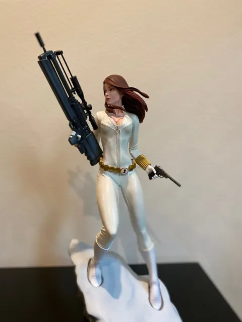 Sideshow Black Widow Premium Format Figure Statue white Costume version.