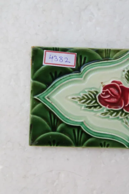 Old Circa 1930 Vintage Artdeco Ceramic Tile Border Made In Japan NH4382 2