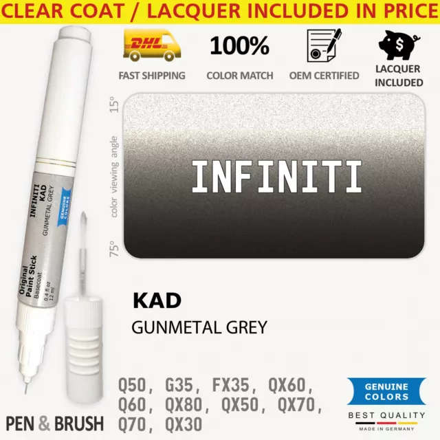 KAD Touch Up Paint for Infiniti Gray Q50 G35 FX35 QX60 Q60 QX80 QX50 QX70 Q70 QX