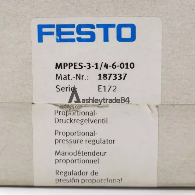 1 pz Regolatore di pressione proporzionale FESTO MPPES-3-1/4-6-010 187337
