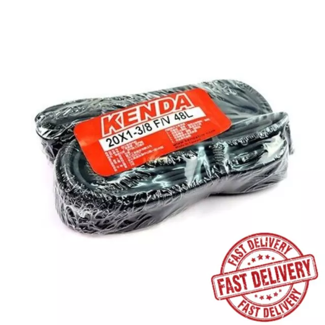 KENDA Inner Tubes 20x1-3/8 48mm(L) F/V Presta/French Folding Bike - 2 pcs