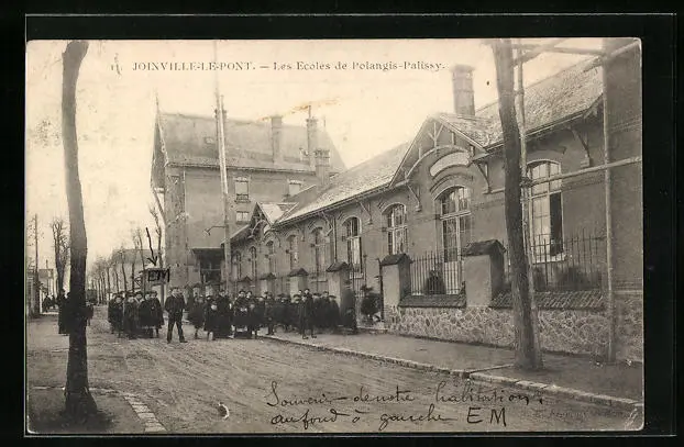 CPA Joinville-le-Pont, Les Ecoles de Polangis-Palissy 1906