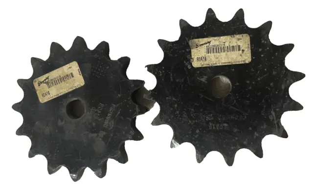 Lot of 2 Browning 80 Chain Sprocket 16 Teeth