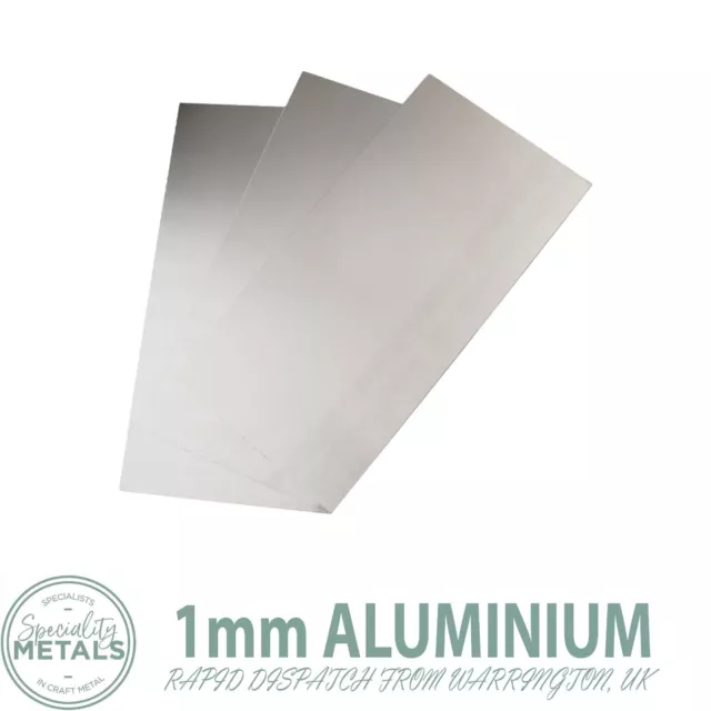 1mm Aluminium Sheet Flat Metal Plate 1050 H14 Grade 500 x 500mm Large Panel