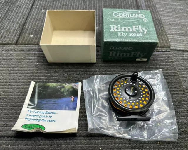 VINTAGE CORTLAND RIMFLY fly fishing reel SIZE SMALL $49.99 - PicClick