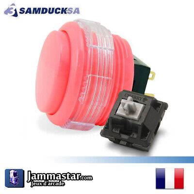 Rouge Red Silent Arcade Push button Arcade Samducksa SDB-202C Cherry Silencieux 