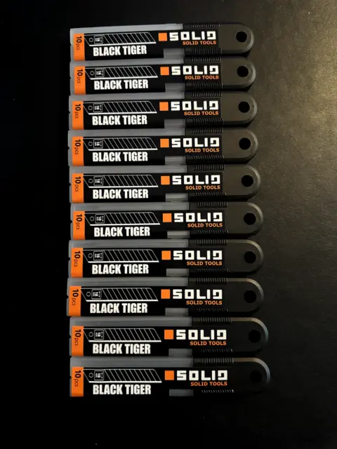 Abbrechklingen 18mm schwarz Ersatzklingen für Cuttermesser scharf Set 100ST