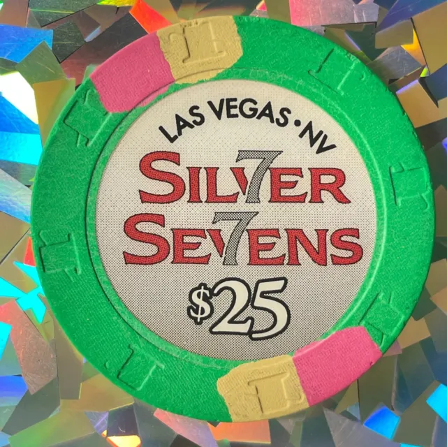 🌟🌈Silver Sevens Las Vegas $25 Casino Chip house chip 2013 gaming token