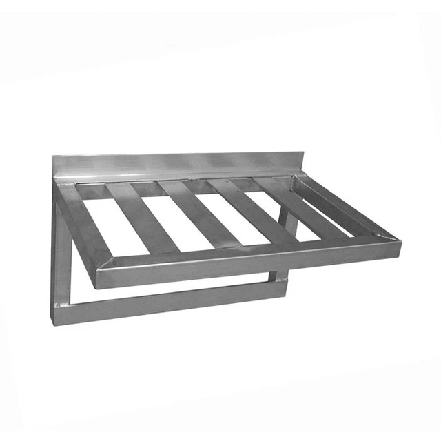 60" Pot Rack Wall Shelf with 8 Pot Hooks