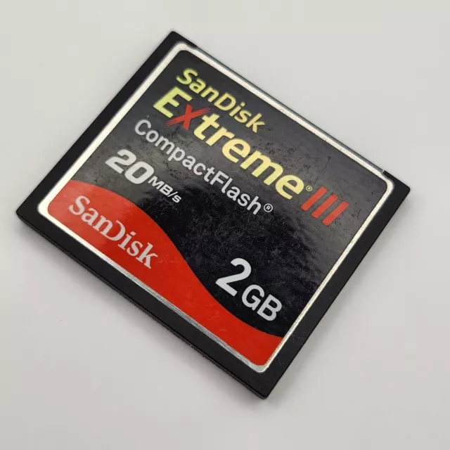 SanDisk Extreme III 2GB CompactFlash CF Memory Card (For a Retro Digital Camera)