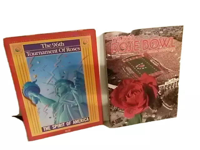 1985 Tournament Roses Rose Bowl program PB book 96th lot 2 Pasadena CA