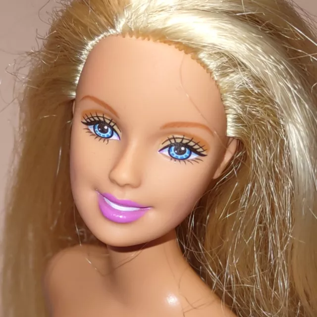 Mattel Barbie Caucasian Blonde Hair Blue Eyes Nude Doll Bhble D