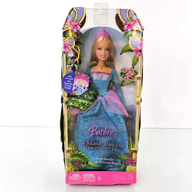 Barbie as The Island Princess ROSELLA Doll Blue Mattel L3130 Mattel 2007 NEW