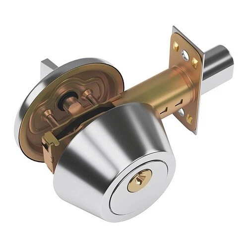 Stainless Steel Dead Bolt Door Lock Security Anti-theft Invisible Gate Single Lo