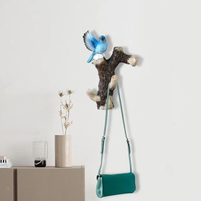 Birds on A Branch Hanger Wall Mounted Rack Wall Decoration