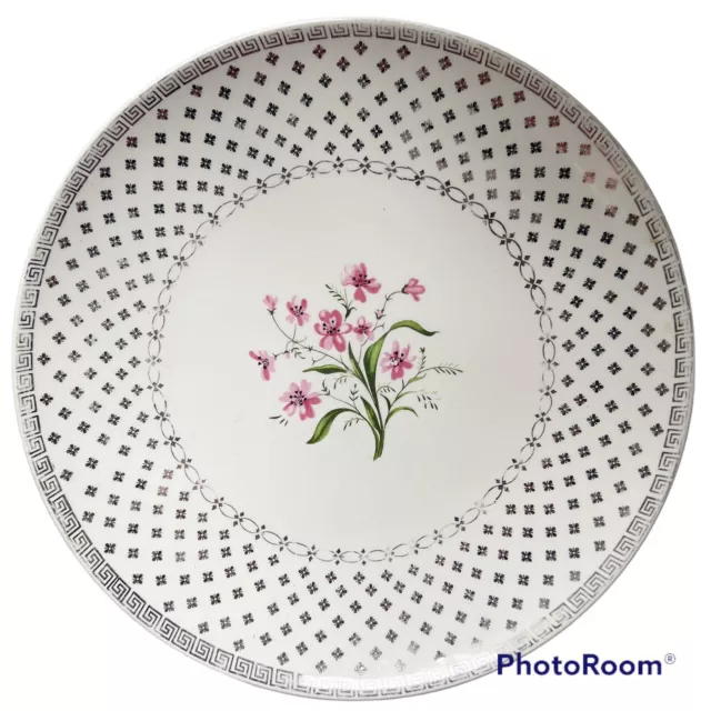 Vintage Plate Cunningham Pickett Hand Decorated Classic Floral Mid Century