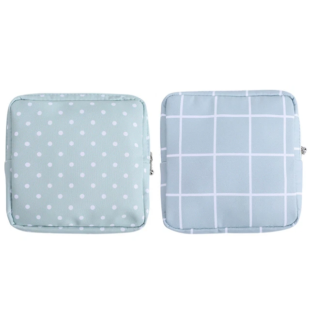 2 pz. Borsa portaoggetti portatile per fasce da donna borsa portamonete