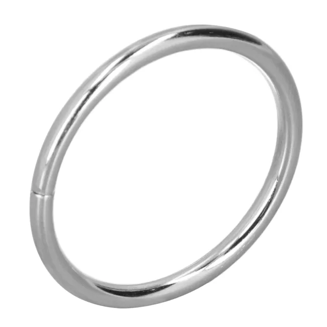 (32x3mm Silver Seamed Iron Ring)Craft Rings Metal O Rings Fadeless