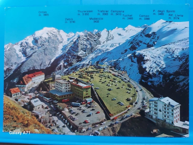 Passo Dello Stelvio Stilfserjoch Sondrio Dall'alto Fg Lucida Viaggiata 1976