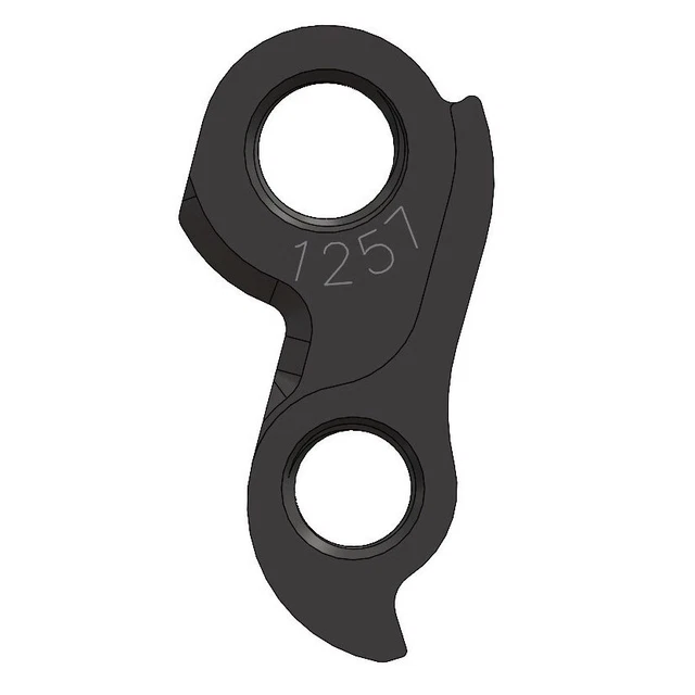 Pendentif De Dérailleur Arrière Pilo Pour VTT Carratt Byron – D1238, Alu Noir