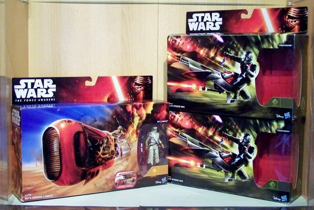 STAR WARS Episode 7: "Rey's Speeder" und 2x "Elite Speeder Bike" Hasbro 2015