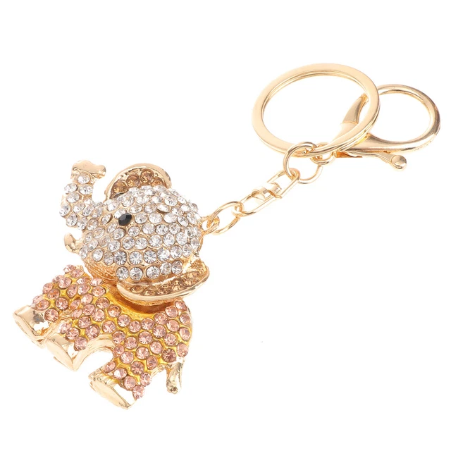 Jewelry Clasps Keyring Metal Keychain White Keychain Lady Bags 3