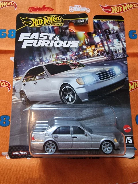 Modèle Hot Wheels Fast And Furious - Mercedes-Benz 500 SEL 1:64 - 7 Cm - Collection Die Cast - 7