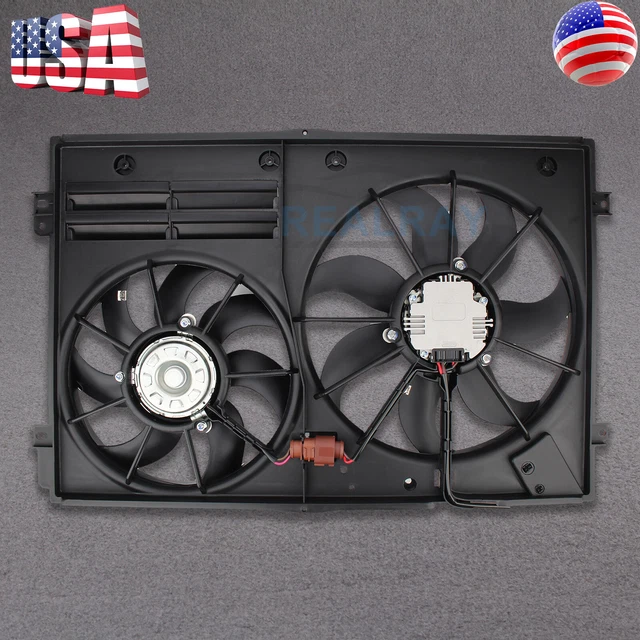 Radiator Cooling Fan For 2005 2006 2007 2008-2015 Volkswagen Jetta 2.0L 2.5L