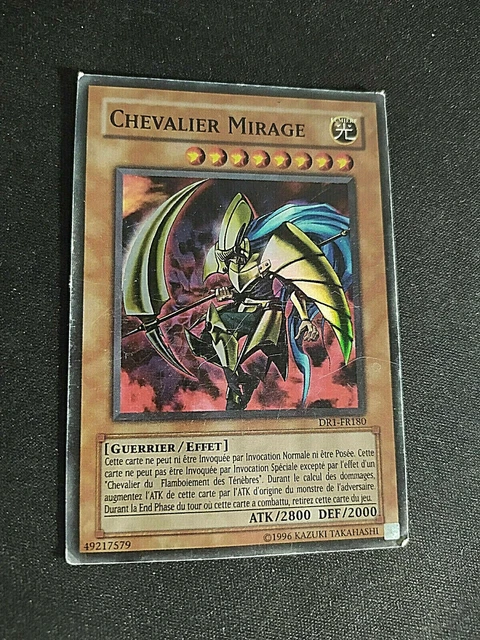 Carte Yu-Gi-Oh Chevalier Mirage DR1-FR180 vintage 2005 super rare brillante holo