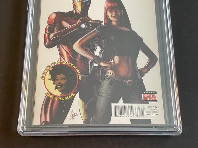 INVINCIBLE IRON MAN #7 (Marvel 2016) CGC 9.4, 3rd print, 1st cameo Riri Williams 3