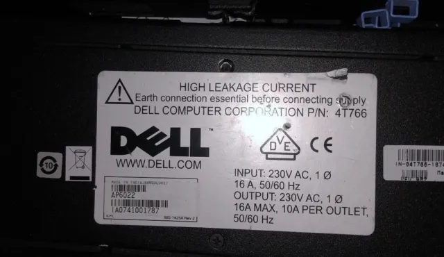 Dell 4T766 / Apc Ap6022  Pdu 16A