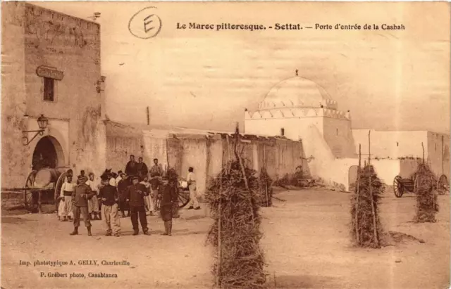 CPA AK SETTAT Porte d'entrée de la Casbah MAROC (720166)