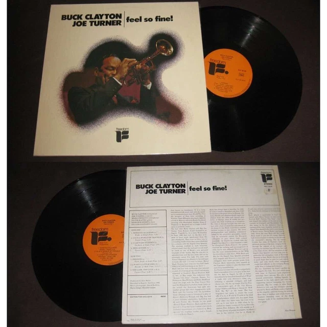 BUCK CLAYTON & JOE TURNER - Feel So Fine! 1973 Freedom Jazz Blues LP