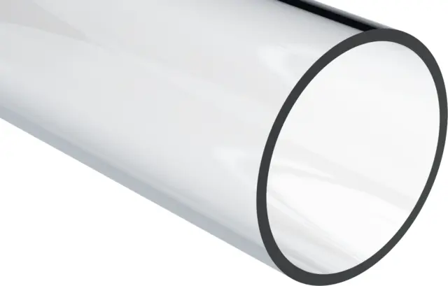 Acrylic Round Tube (Extruded) Clear, 1" OD x 3/4"ID x 36" Length (Pack of 2)