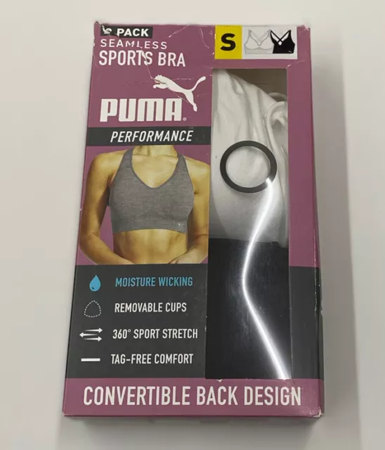 NEW PUMA Performance 2 Pack Ladies Seamless Sports Bra