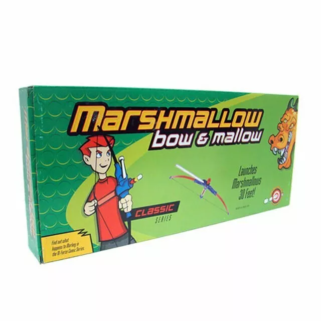 Marshmallow Bow & Mallow Shooter Launches 30 Feet Tons of FUN! NIB