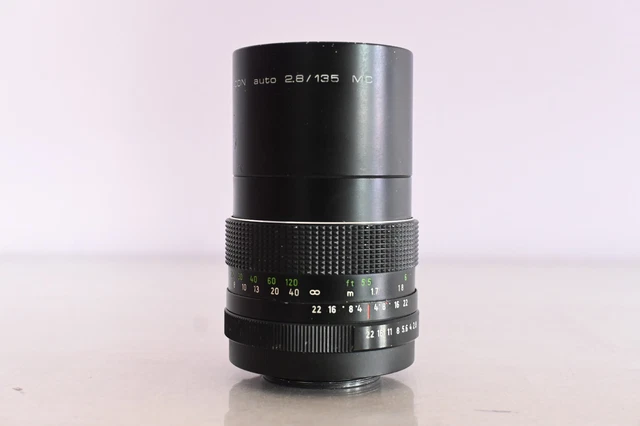 Objectif Vintage Pentacon Auto 2.8/135 Mm – Monture M42, Parfait Pour Portraits – État Proche Du Neuf