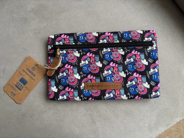 Pochette CABAIA Neuve Avec étiquettes - Velours Bordeaux - Sac à Dos Femme