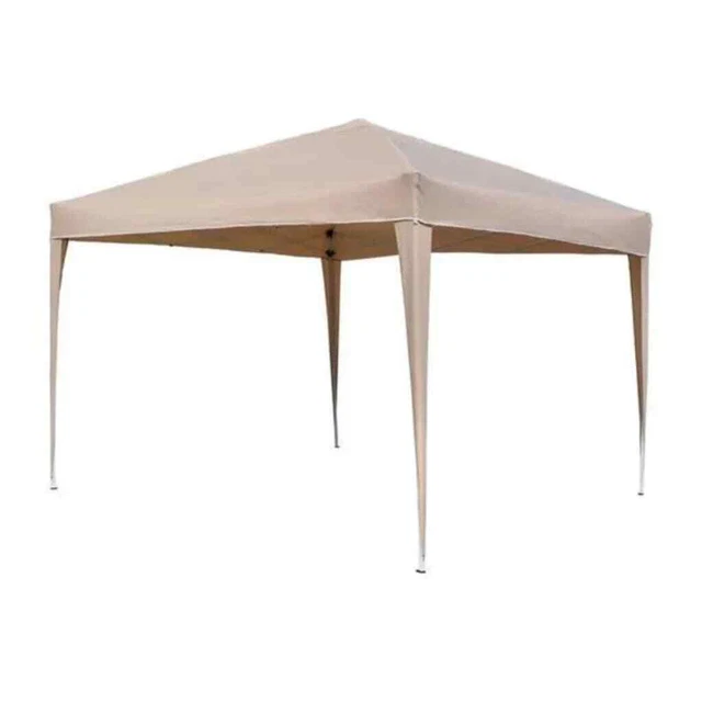 HI Faltbares Partyzelt 3 x 3 m Beige DE Neu