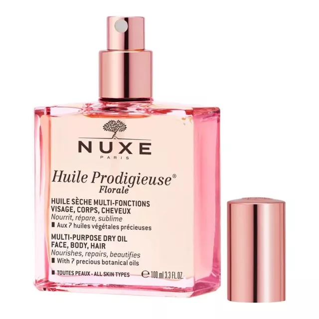 Nuxe Huile Prodigieuse Florale Multi Purpose Dry Oil for Face Body Hair 100ml