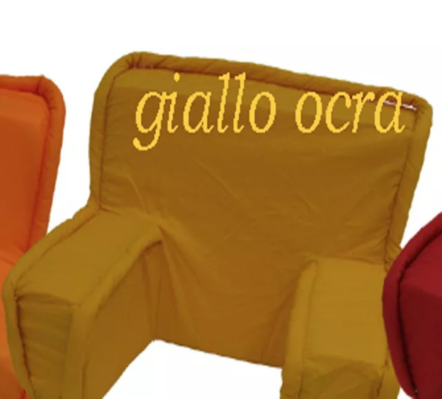 COMODONE- supporto schiena - appoggiaschiena unisex GIALLO 55*40 cm circa.