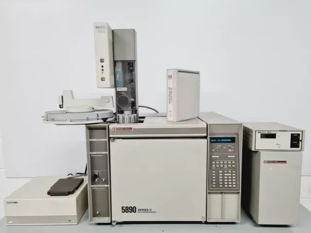 Hewlett Packard 5890 Series II Gas Chromatograph GC System Lab
