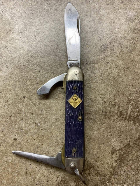 🔥Vintage Cub Scout BSA Camillus New York USA Boy Scout Pocket Knife Blue🔥 🔥Vintage Cub Scout BSA Camillus New York USA Boy Scout Pocket Knife Blue🔥